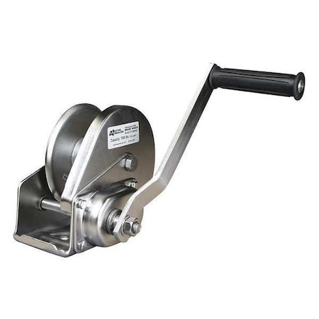 Oz Lifting Products Hand Winch, 1000 lb., 5-63/64 in.Overall W OZ1000BWSS