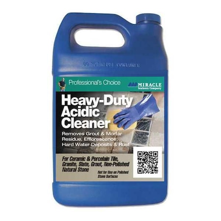 Miracle Sealants Acidic Cleaner, Bottle, 128 oz., PK4 HDAC4GAL