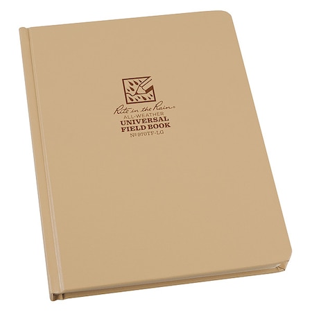 Rite In The Rain Book, Universal, 80 Sheets, Tan Cover 970TF-LG