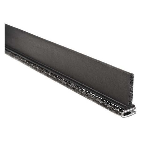 Trim-Lok Trim Seal, EPDM, 25 ft Length, 1 9/16 in Overall Width, Style: Trim with a Top Flap 5B100B3X1/16A-25