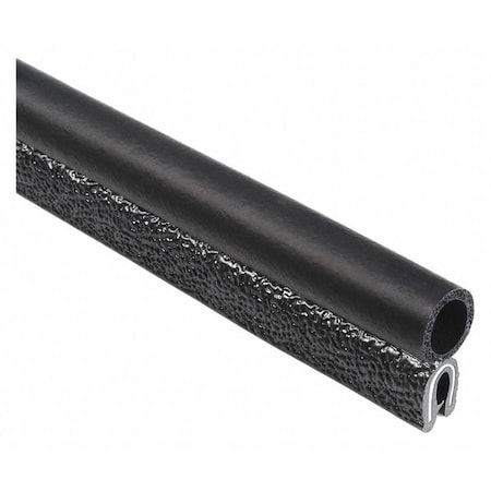 Trim-Lok Trim Seal, EPDM, 100 ft Length, 3/4" Overall Width, Style: Trim with a Side Bulb 3062B3X1/16C-100