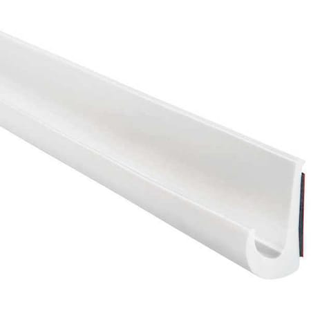 Trim-Lok White Polyvinyl Chloride Drip Rail 125 ft L, 7/8 in W, 1/2 in H DRW-125