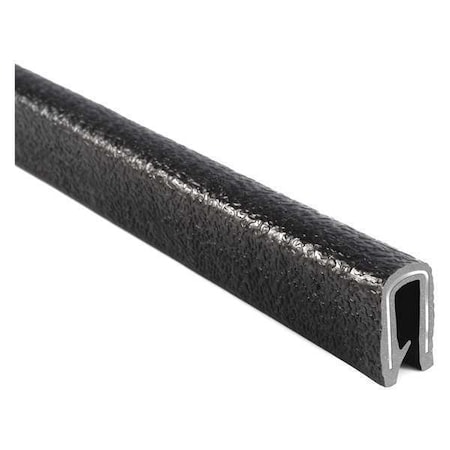Trim-Lok Edge Trim, PVC, Metal, 100 ft Length, 5/8 in Overall Width, Style: Edge Trim with Single Grip Tongue 1650SB3-339-100
