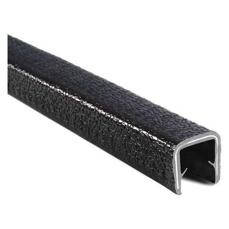 Trim-Lok Edge Trim, PVC, Metal, 25 ft Length, 5/8 in Overall Width, Style: Edge Trim with Dual Grip Tongue 1660SB3-349-25