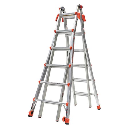 Little Giant Ladders Multipurpose Ladder, 23 ft, Aluminum, 300 lb Load Capacity 15426-001
