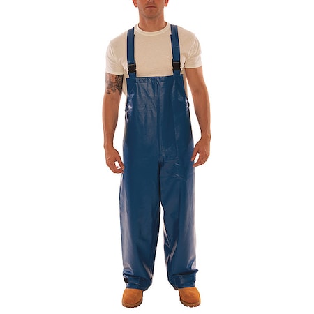 Tingley Bib Overalls, 14 cal/sq cm ATPV, 30 in Inseam, PVC on Nomex(R), Hook-and-Loop O44041