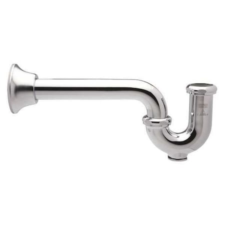 Zurn Kitchen P-Trap, 1-1/4" Pipe Dia., Cast Brass Z8700-8BD-PC
