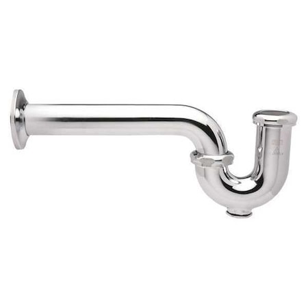 Zurn Kitchen P-Trap, 1-1/2" Pipe Dia., Cast Brass Z8701-9B-PC