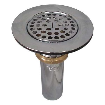 Zurn Wide Top Sink Strainer, 1-1/2" Pipe Dia., Brass Z8739-PC