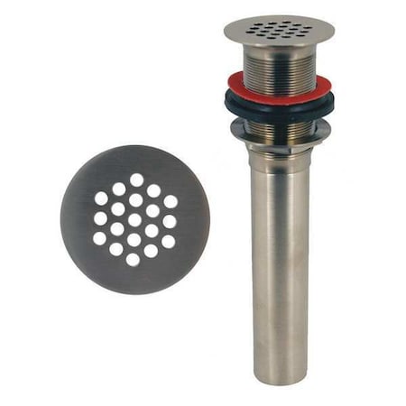 Zurn Solid Top Open Grid Plug, 1-1/2" Pipe Dia., Cast Brass Z8743-1NOF-PC