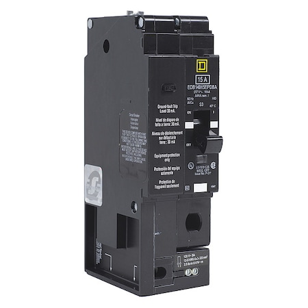 Square D Miniature Circuit Breaker, E FRAME Series, 30A, 1 Pole, 277V AC, 25kA at 120V AC EDB14030EPDBA