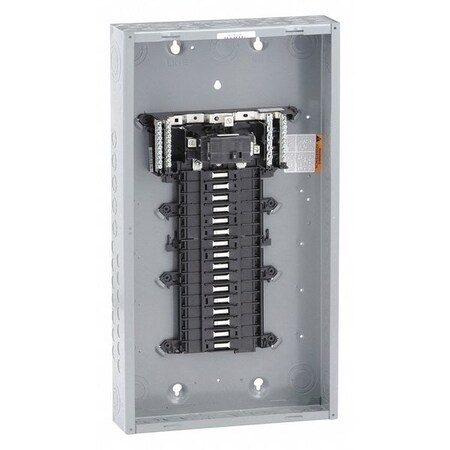 Square D Load Center, 100, 240V, Main Circuit Breaker, 1 Phase QO132M100