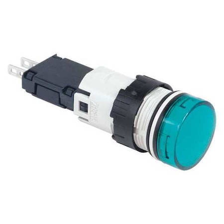 Schneider Electric Pilot Light Complete, LED, Green XB6AV3GB