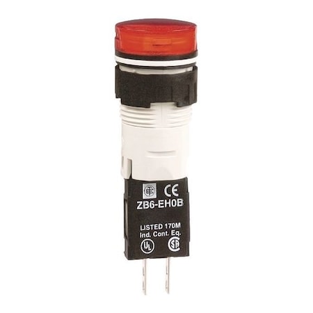 Schneider Electric Pilot Light Complete, LED, Red XB6AV4GB