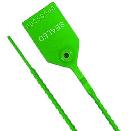 Universeal Pull-Tight Seals, Green, Plastic, PK100 UPULL-HD 12 GREEN100