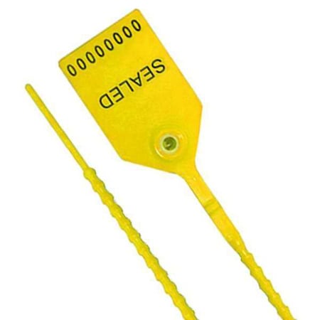 Universeal Pull-Tight Seals, Yellow, Plastic, PK100 UPULL-HD 12 YELLOW100