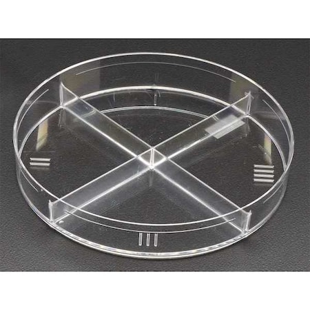 Celltreat Petri Dish, Polystyrene, 16mL, 4 Well, PK500 229684