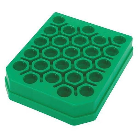 Celltreat Centrifuge Tube Rack, Green, 15cm L, PK5 229419