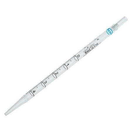 Zoro Select Pipette, Plastic, Blue, 23.5 cm L, PK200 (Formerly Lab Safety Supply) 667206B