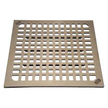 Zurn Strainer, 12 in. L, Bronze/Nickel PN1900-GRATE