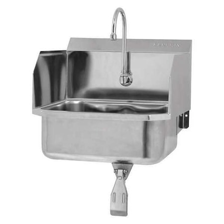 Sani-Lav Hands-Free Sink, 19"x18"x16.5", Silver 5071-0.5