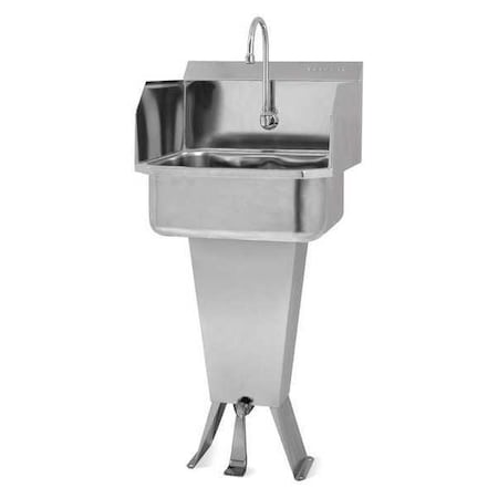 Sani-Lav Hand Sink, 18 in. W, 7 in. Bowl Depth, SS 5031-0.5
