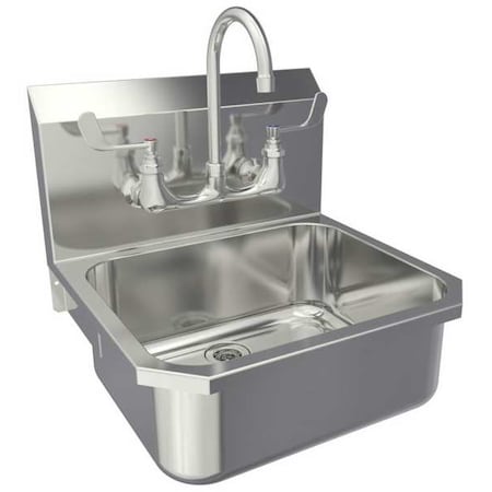 Sani-Lav Sink, 19"x18"x16.5", Silver 505FL-0.5