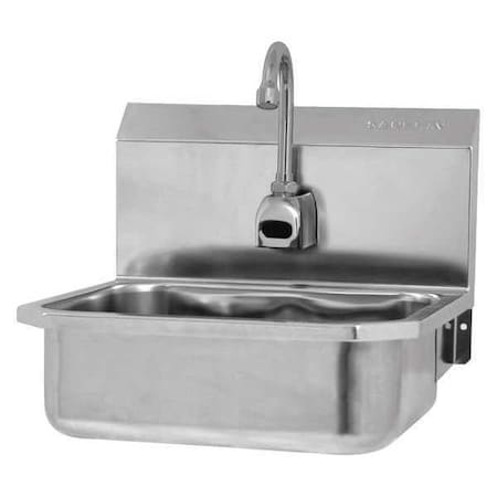 Sani-Lav Hands-Free Sink, 16"x15.25"x13", Silver ES2-605L-0.5