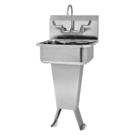 Sani-Lav Hands-Free Sink, 19"x18"x41.5", Silver 501FL-0.5
