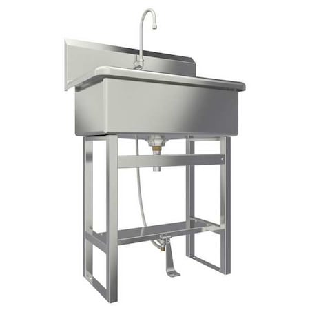 Sani-Lav Scrub Sink 28 in x 16 1/2 in, 1, 1, Floor 532F1