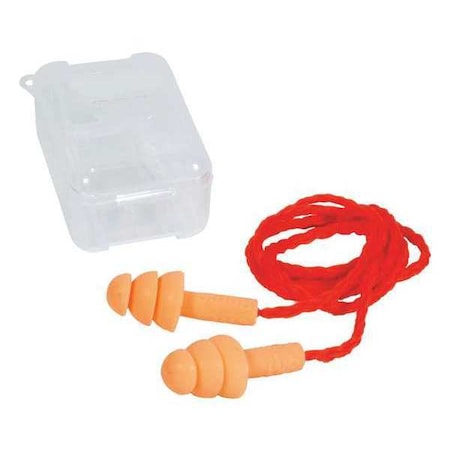 3M E-A-R(TM) UltraFit(TM) Reusable Silicone Ear Plugs, Flanged Shape, 24 dB, Orange, 80 PK 340-3002
