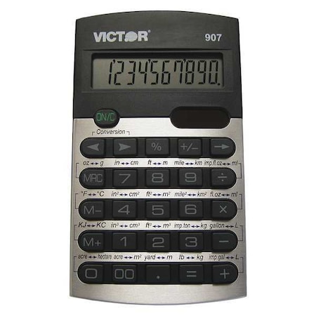 Victor Technology Metric Conversion Calculator, 10 Digits 907