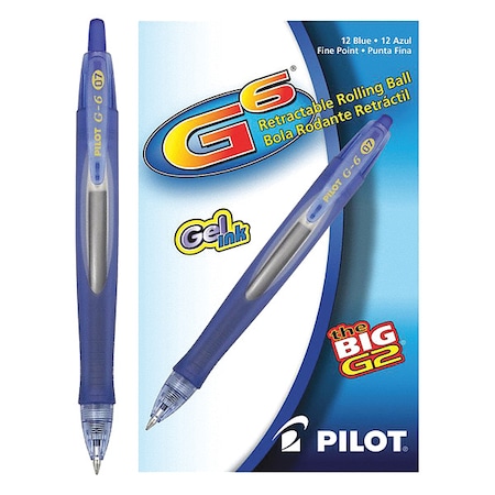 Pilot Gel Pen, Fine 0.7 mm, Blue PK12 31402