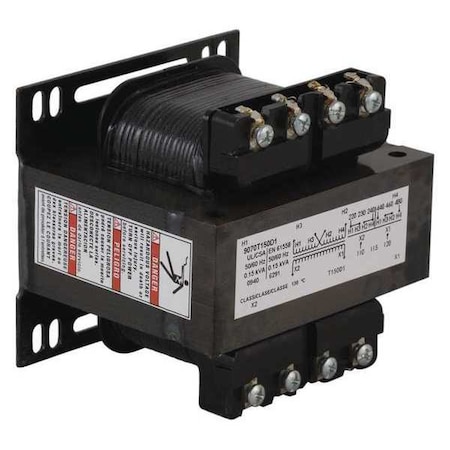 Square D Control Transformer, 150 VA, Not Rated, 115/230V AC, 380/400/415V 9070T150D33