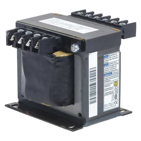Square D Control Transformer, 350 VA, Not Rated, 24V, 208/240/277/380/480V 9070T250D19
