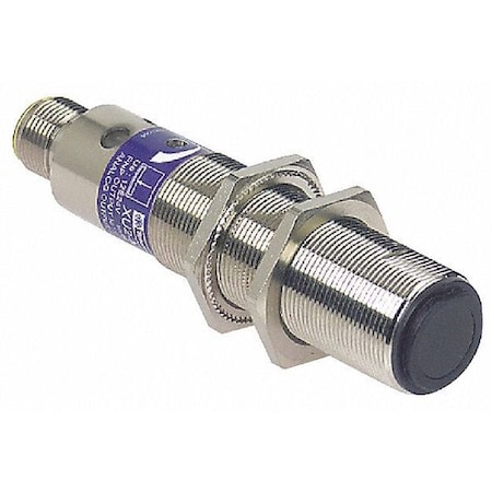 Telemecanique Sensors Through-Beam Photoelectric Sensor Set, M12, Right Angle, Cylindrical, PNP XU2M18AP20D
