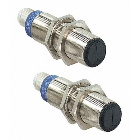 Telemecanique Sensors Through-Beam Photoelectric Sensor, M12, Rectangular, NO/NC XU2N18PP341D