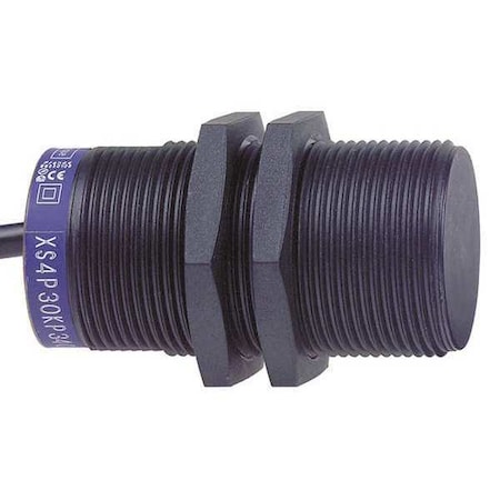Telemecanique Sensors Cylindrical, Inductive Proximity Sensor, 13 mm Dia., PPS, 2 m, Bare Wire, 2 Wires, Shielded XS4P30MA230