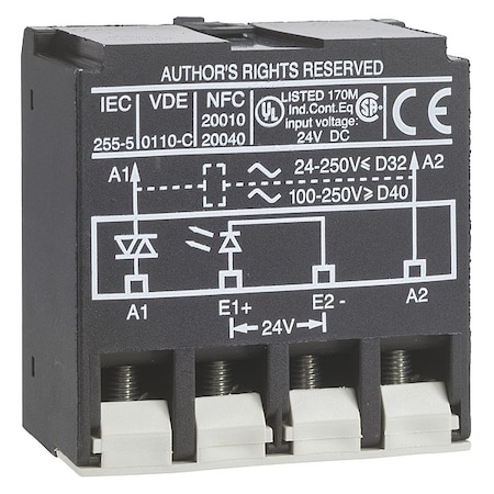 Schneider Electric Integral Starter Interf Mod 250Vac 18A LA4DWB