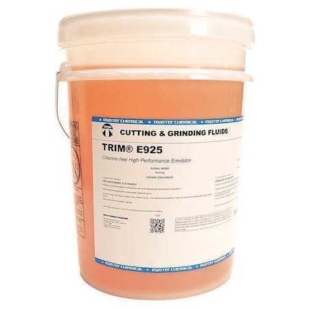 Trim Cutting Fluid, E925, Soluble Oil, 5 gal, Pail, Yellow to Amber E925-5G