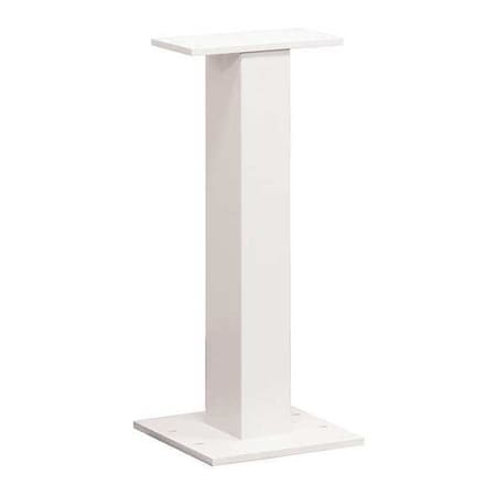 Salsbury Industries Standard Pedestal, White, Powder Coated, Bolt, 1, 2 3395WHT