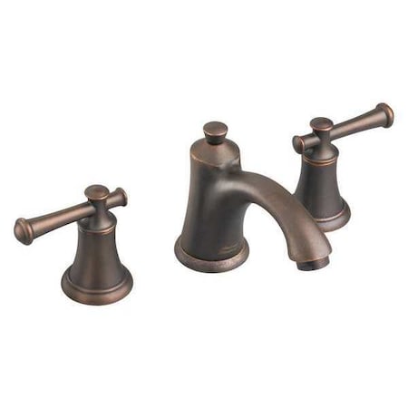 American Standard Manual 8" Mount, 3 Hole Portsmouth Bathroom Faucet, Oil Rubbed Bronze 7415801.224