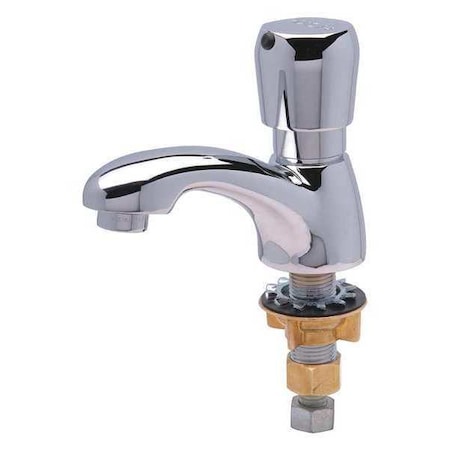 Zurn Metering Single Hole Mount, 1 Hole Low Arc Bathroom Faucet, Polished chrome Z86100-XL-3M-MY
