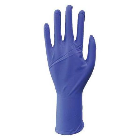 Condor Disposable Gloves, 3.50 mil Palm, Powder-Free, L, 50 PK, Blue 48UM86