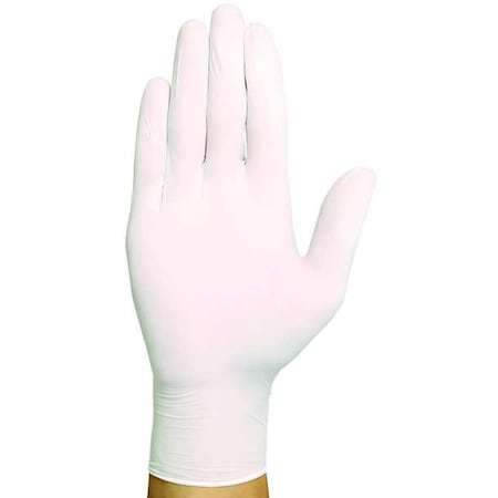 Condor Disposable Gloves, 3.1 mil Palm, Vinyl, Powder-Free, L, 100 PK, White 48UM96