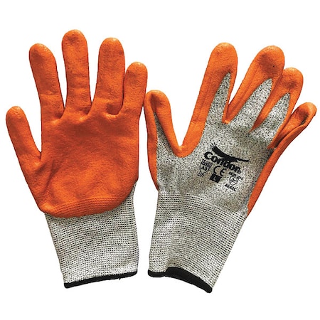 CONDOR Cut Resistant Coated Gloves, A3 Cut Level, Nitrile, L, 1 PR 48UP98