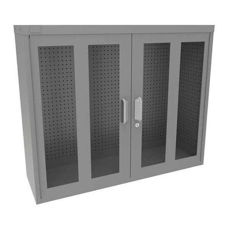 Vidmar Pegboard Wall Cabinet, 37"x45"x14", Gray Grainger48880