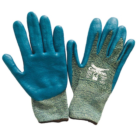 Condor Cut Resistant Coated Gloves, Cut Level A4 , Dipped , Nitrile , Foam , 2XL 1 PR 48UR41