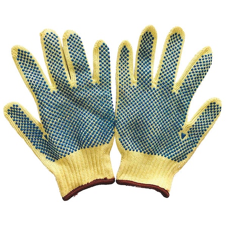 Condor Cut Resistant Coated Gloves, Cut Level A4 , Dotted , PVC , Dotted , S 1 PR 48UR42