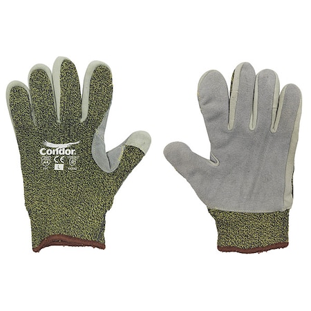 Condor Cut Resistant Gloves, Cut Level A4 , Uncoated , None , S 1 PR 48UR47